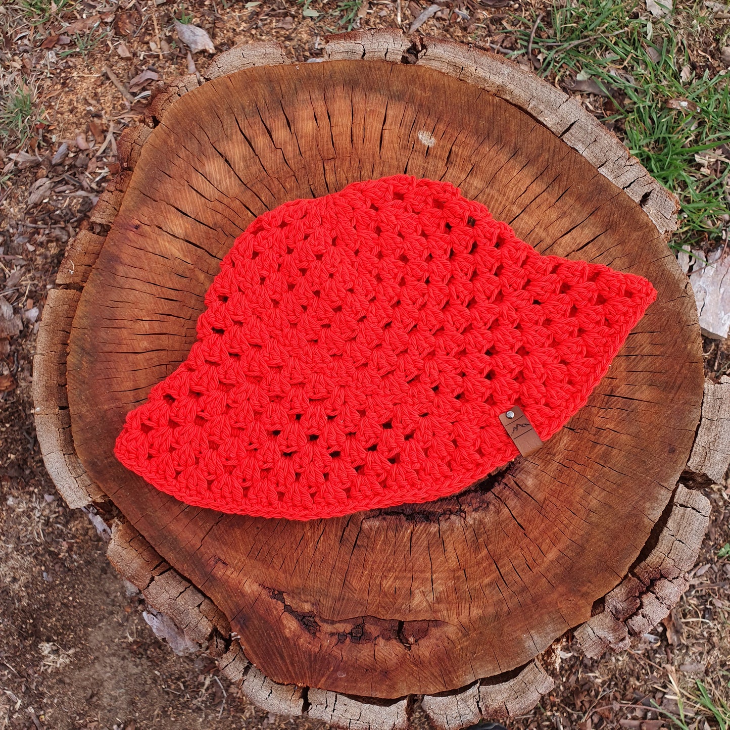 Bucket Hat - 100% Cotton - Bright Red