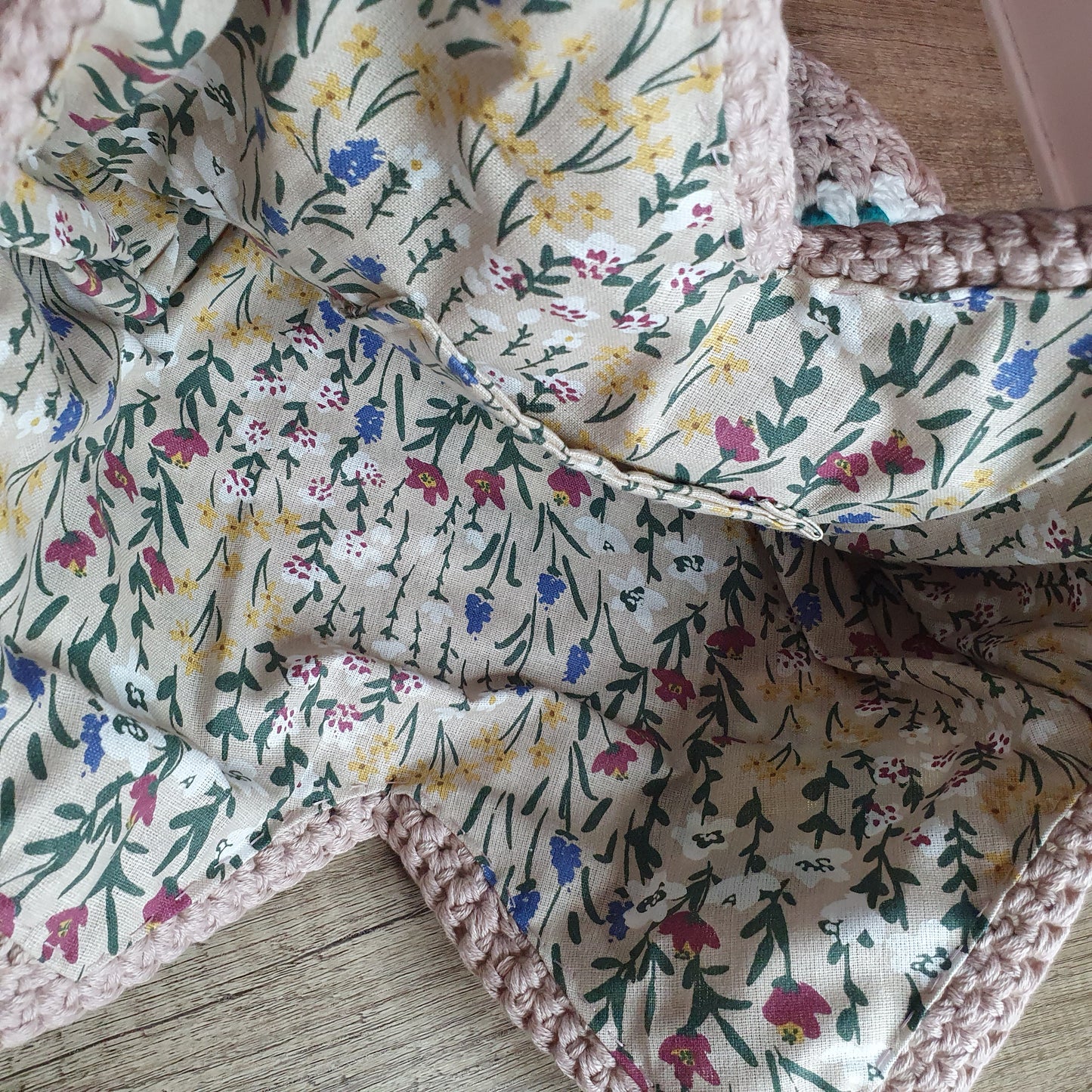 Large Granny Stitch Bag - 100% Cotton, Fabric Lined