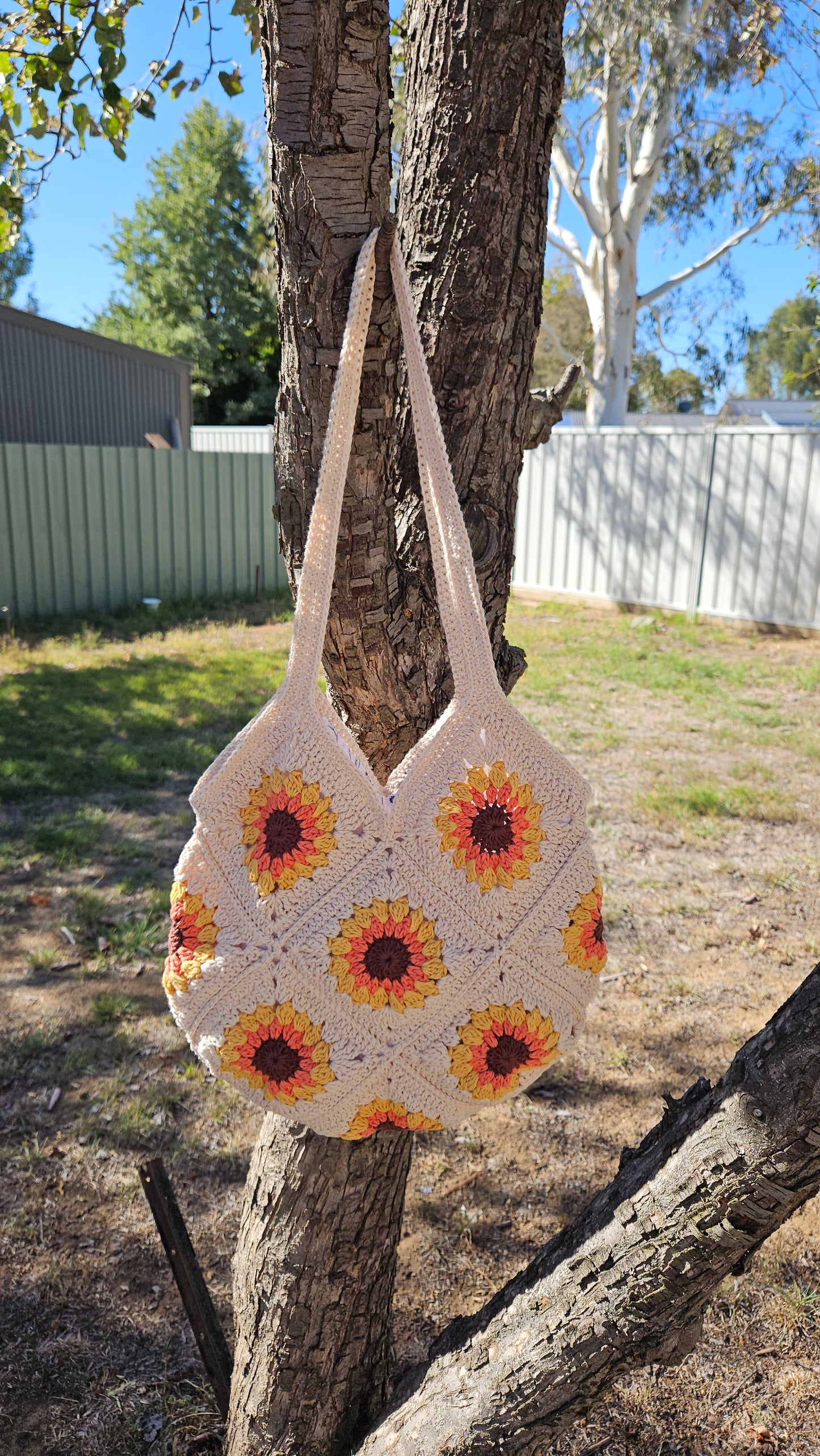 Sunflower Bag - 100% Cotton, Fabric Lined