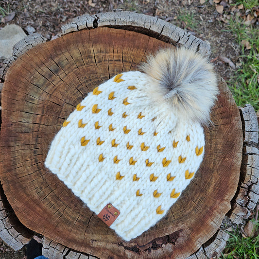 Snowfall Beanie - Wool / acrylic blend