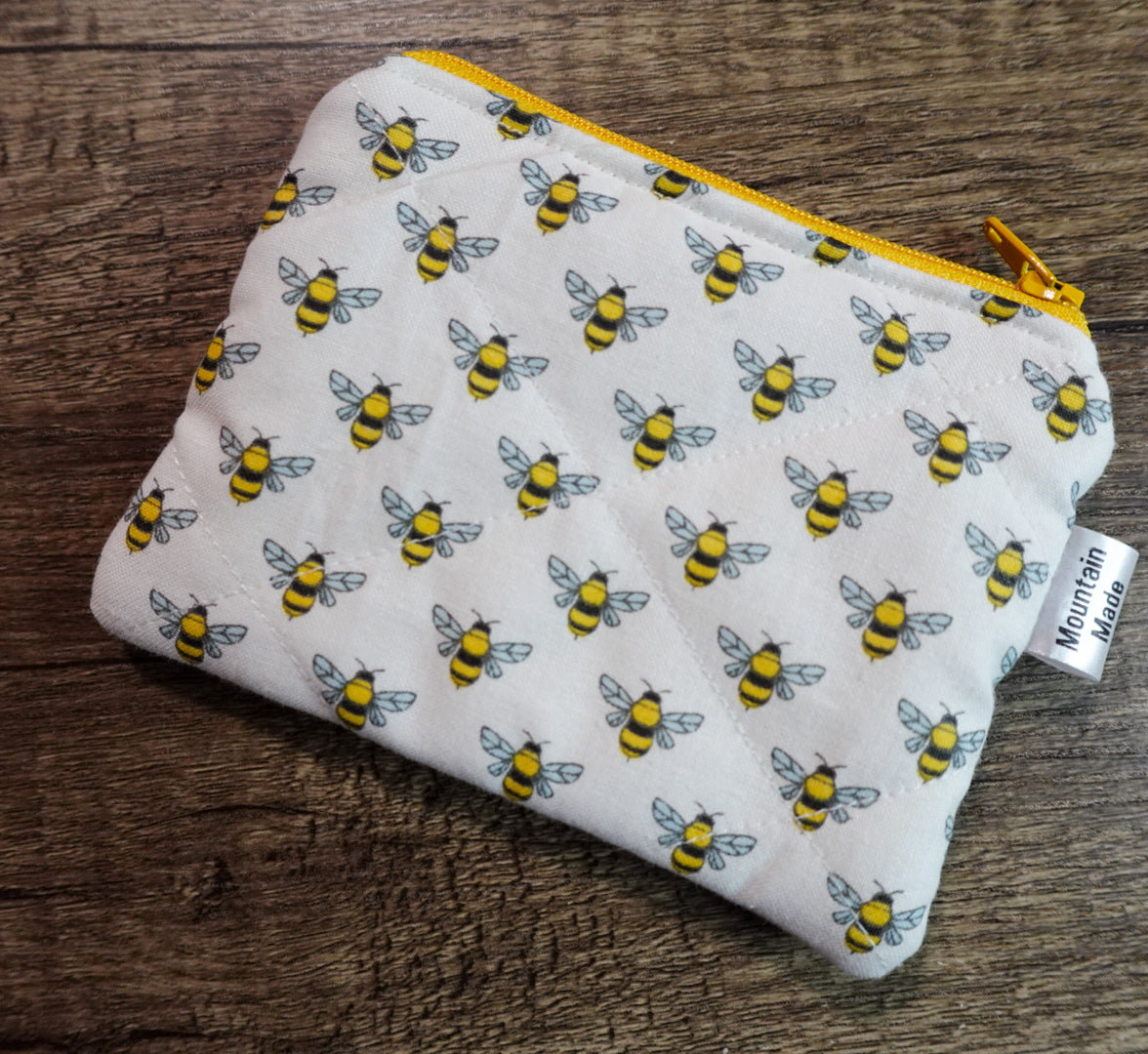 Small Zipper Pouch - Bees