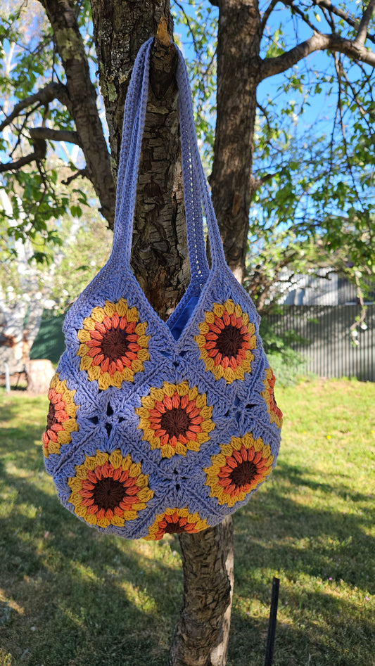 Sunflower Bag - 100% Cotton, Fabric Lined