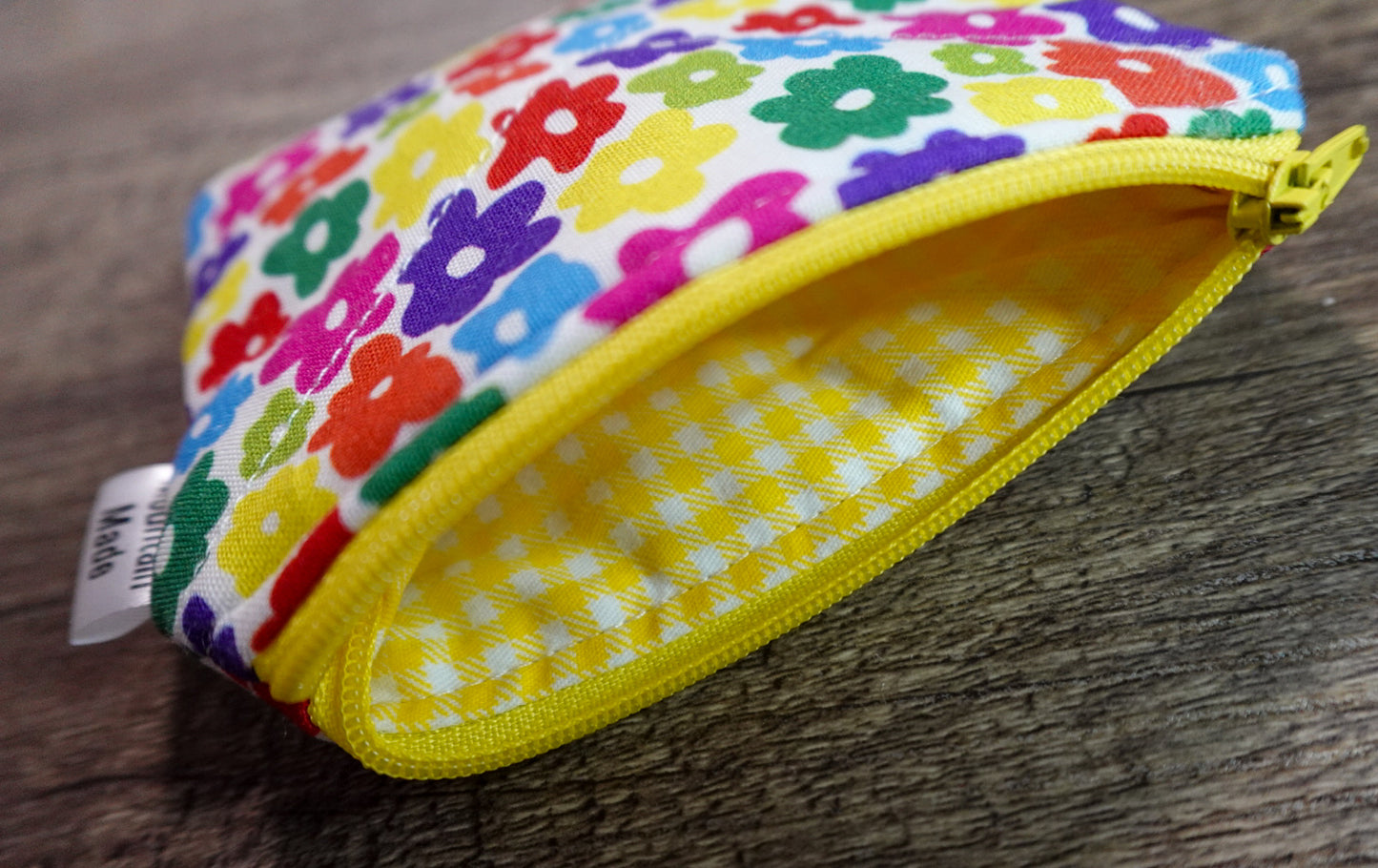 Small Zipper Pouch - Bright Flowers